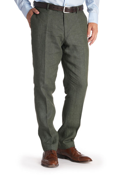 Olive Linen Trouser