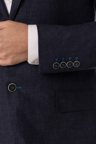 Navy Linen Jacket
