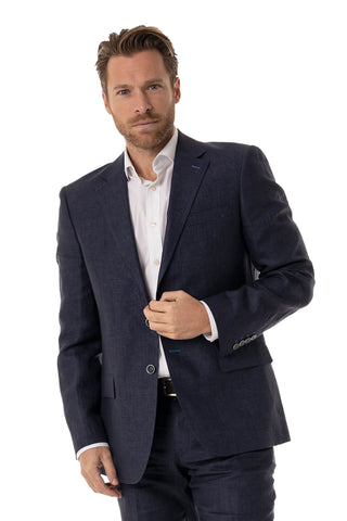 Navy Linen Jacket