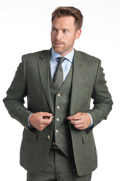 Olive Linen Jacket