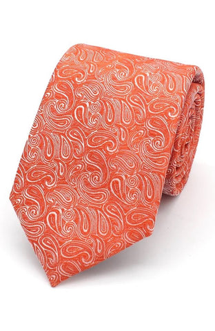 Orange Paisley