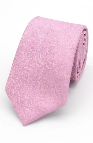 Pink Paisley tie and Hankie