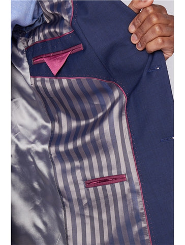 Ink Blue Sharkskin