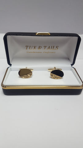 Oval Gold Cufflinks