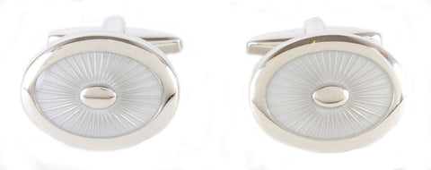 Enamel Oval Cufflinks
