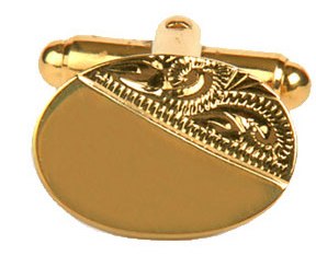 Oval Gold Cufflinks
