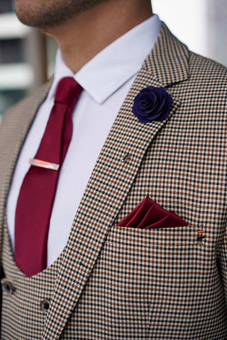Houndstooth Tan Suit
