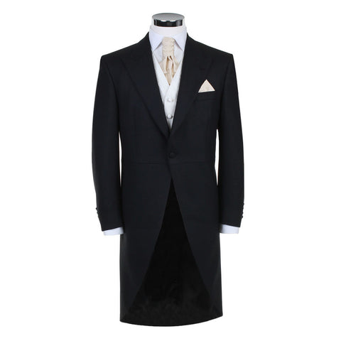 Black Herringbone Tailcoat