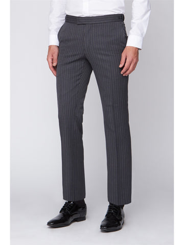 Grey Black Striped